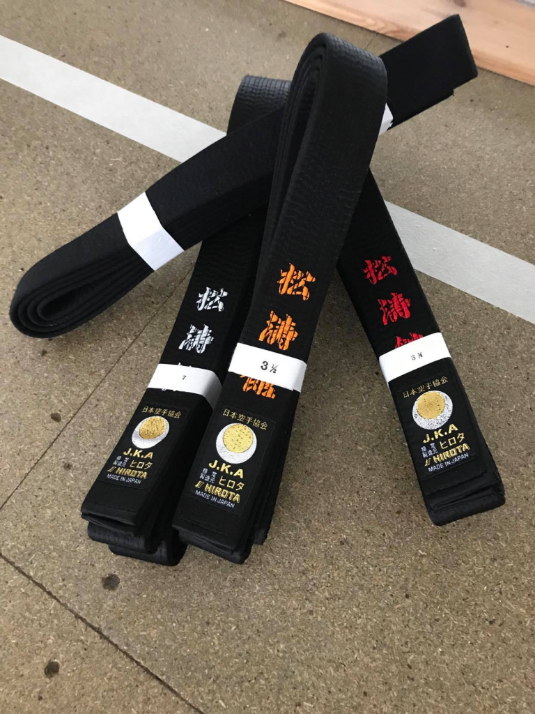 Belts- Coloured/Kyu Grade & Black/Dan Grade – JKA Karate East Lothian